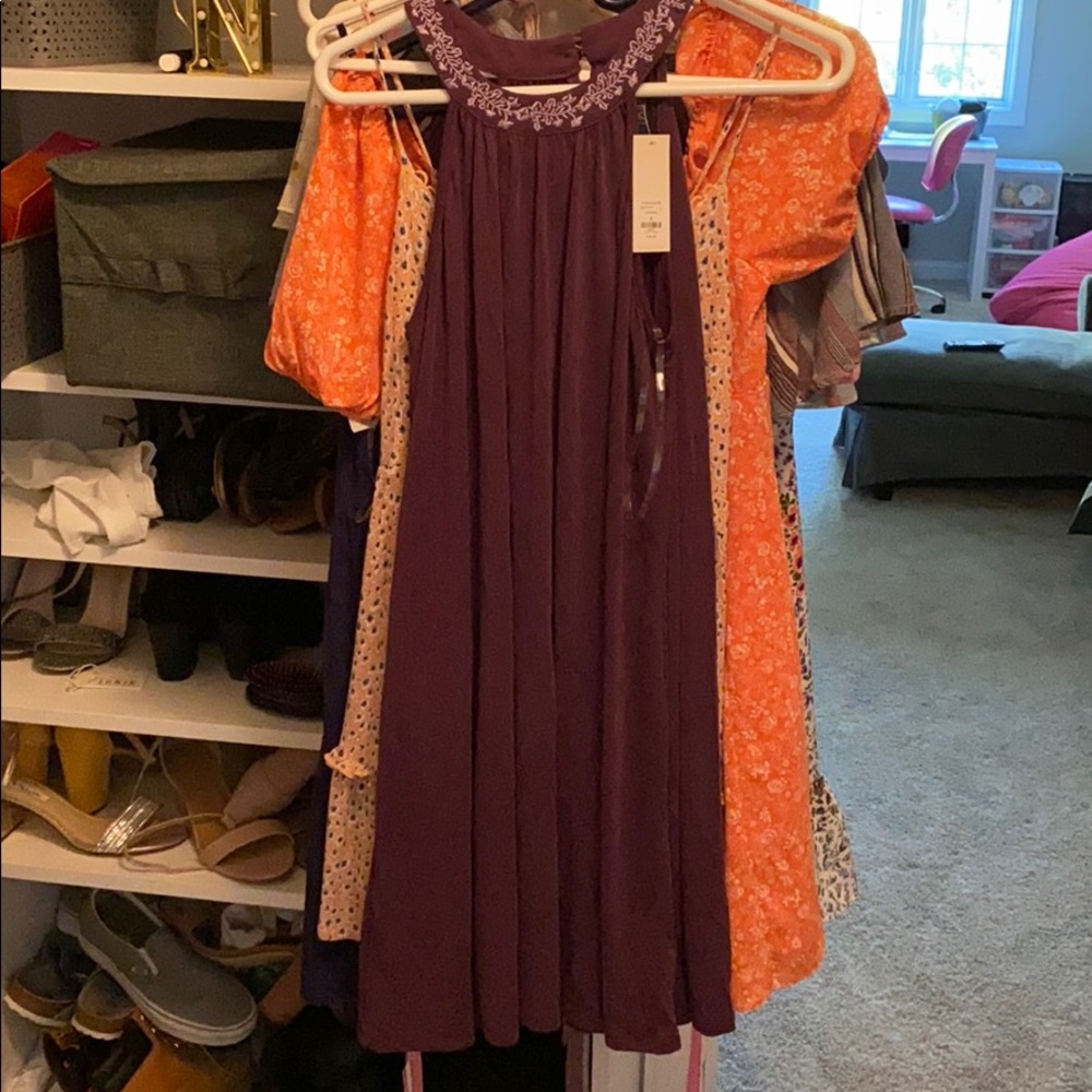 purple dress TAGS ON